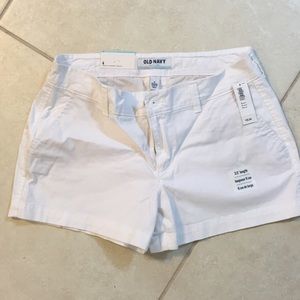 White cotton old navy shorts